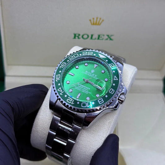 Rolex Submariner Green Dial Green Bezel - Luxury Stainless Steel Dive Watch with Rotating Bezel