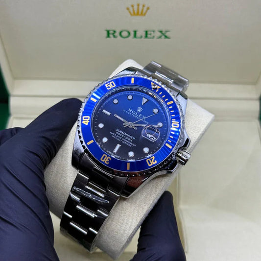 Rolex Submariner BlueDial Green Bezel - Luxury Stainless Steel Dive Watch with Rotating Bezel