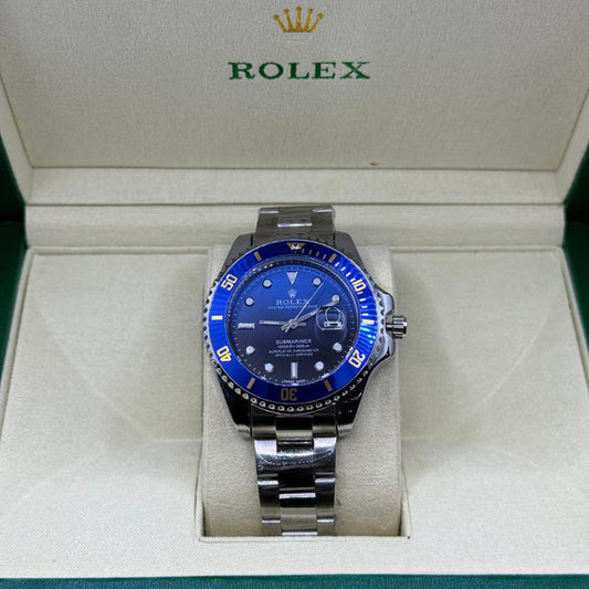 Rolex Submariner BlueDial Green Bezel - Luxury Stainless Steel Dive Watch with Rotating Bezel