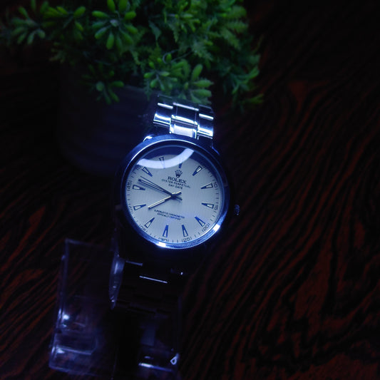 Rolex Oyster Perpetual White 36mm Automatic Watch | Luxury Timepiece