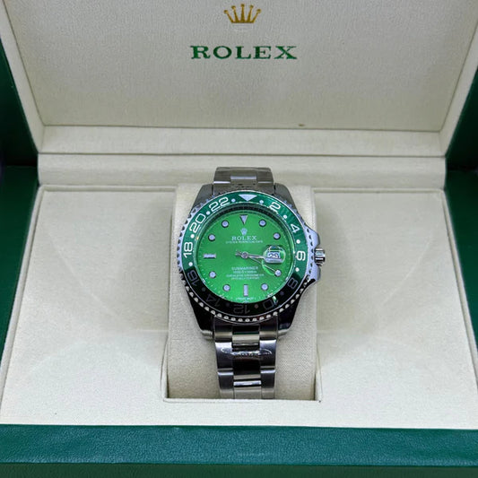 Rolex Submariner Green Dial Green Bezel - Luxury Stainless Steel Dive Watch with Rotating Bezel